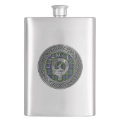 Clan MacNeill van Gigha Crest & Tartan Flask Flacon (Voorkant)