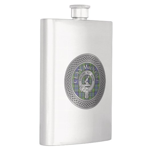 Clan MacNeill van Gigha Crest & Tartan Flask Flacon (Rechts)