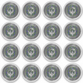 Clan MacNeill van Gigha Crest & Tartan Sticker (Voorkant)