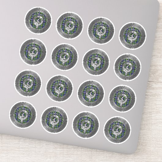 Clan MacNeill van Gigha Crest & Tartan Sticker (Detail)