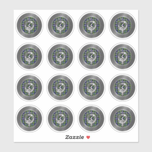 Clan MacNeill van Gigha Crest & Tartan Sticker (Vel)