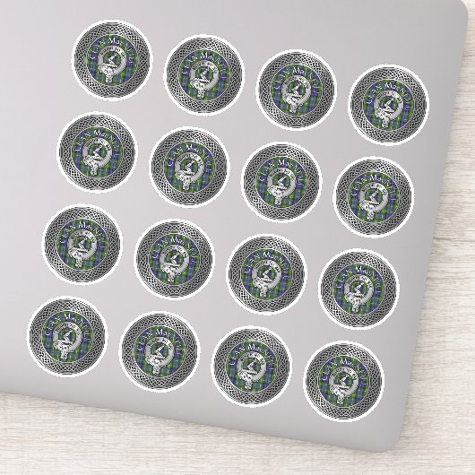 Clan MacNeill van Gigha Crest & Tartan Sticker (Detail)