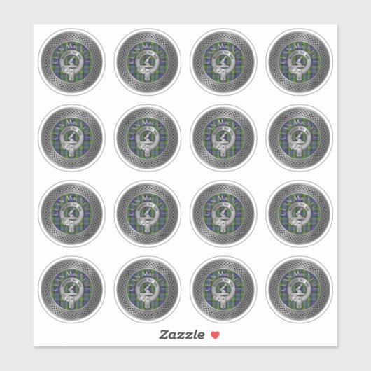 Clan MacNeill van Gigha Crest & Tartan Sticker (Vel)