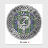 Clan MacNeill van Gigha Crest & Tartan Sticker (Vel)