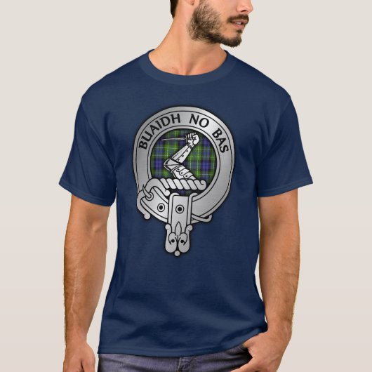 Clan MacNeill van Gigha Crest & Tartan T-shirt (Voorkant)