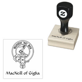 Clan MacNeill van Gigha Gaelic Crest Rubber Stamp Rubberstempel