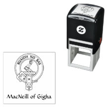 Clan MacNeill van Gigha Gaelic Crest Rubber Stamp