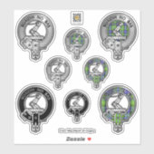 Clan MacNeill van Gigha Gaelic Crest & Tartan Sticker (Vel)