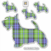 Clan MacNeill van Gigha Scottie Sticker (Voorkant)
