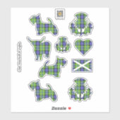 Clan MacNeill van Gigha Tartan Sticker (Vel)