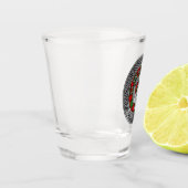 Clan MacPhail Crest & Tartan Knot Shot Glas (Links)