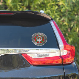 Clan MacPhail Crest & Tartan Knot Sticker