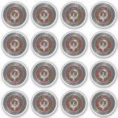 Clan MacPhail Crest & Tartan Knot Sticker (Voorkant)