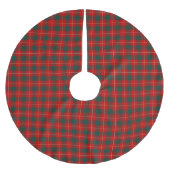 Clan MacPhee Tartan Rood en Bos Groen Plaid Kerstboom Rok (Voorkant)