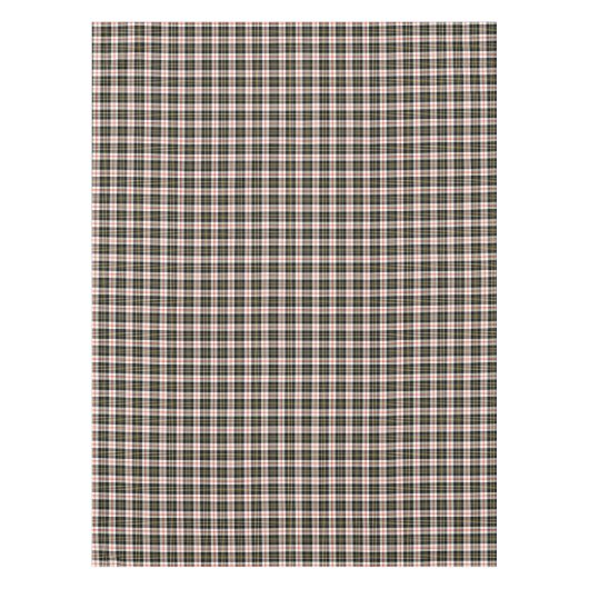 Clan MacPherson Black en White Scottish Tartan Tafelkleed (Voorkant)