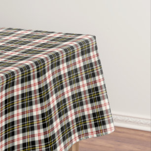 Clan MacPherson Black en White Scottish Tartan Tafelkleed