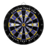 Clan MacPherson Blauw Jurk Tartan Dart Board Dartbord (Voorkant)