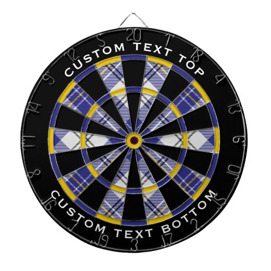 Clan MacPherson Blauw Jurk Tartan Dart Board Dartbord (Voorkant)