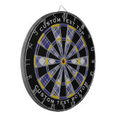Clan MacPherson Blauw Jurk Tartan Dart Board Dartbord (Voorkant Links)
