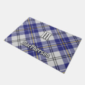Clan MacPherson Blauw Jurk Tartan Deurmat (Schuin)