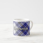 Clan MacPherson Blauw Jurk Tartan Espresso Cup Kop (Voorkant rechts)