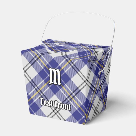 Clan MacPherson Blauw Jurk Tartan Favor Box Bedankdoosjes (Voorkant Zijde)
