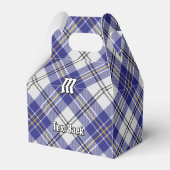 Clan MacPherson Blauw Jurk Tartan Favor Box Bedankdoosjes (Achterkant)