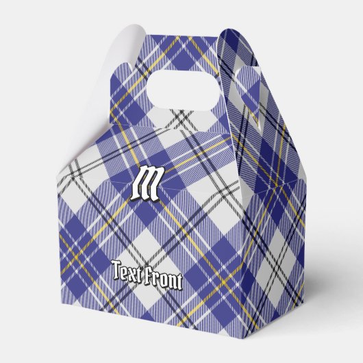 Clan MacPherson Blauw Jurk Tartan Favor Box Bedankdoosjes (Voorkant Zijde)