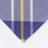 Clan MacPherson Blauw Jurk Tartan Fleece Deken (Hoek)