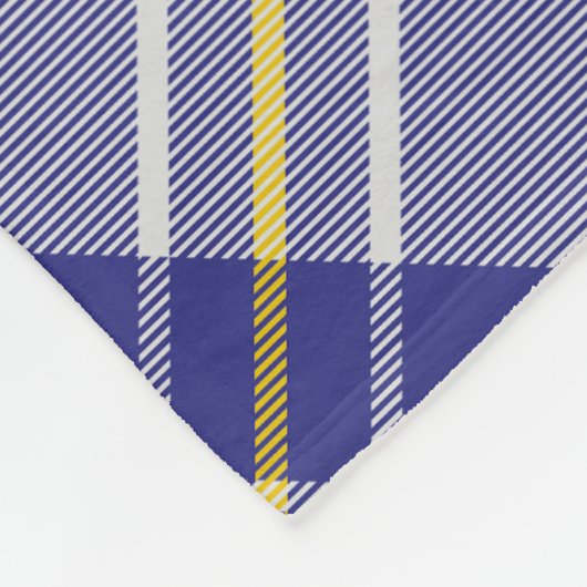 Clan MacPherson Blauw Jurk Tartan Fleece Deken (Hoek)