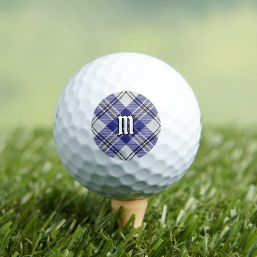 Clan MacPherson Blauw Jurk Tartan Golf Ballen (Insitu Shirt)