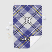Clan MacPherson Blauw Jurk Tartan Golf Handdoek (Insitu)