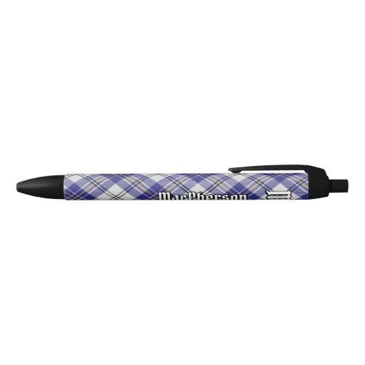 Clan MacPherson Blauw Jurk Tartan Ink Pen (Bovenkant)