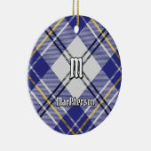 Clan MacPherson Blauw Jurk Tartan Keramisch Orname Keramisch Ornament (Rechts)