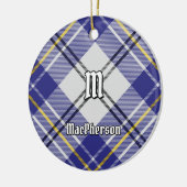 Clan MacPherson Blauw Jurk Tartan Keramisch Orname Keramisch Ornament (Links)