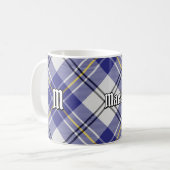 Clan MacPherson Blauw Jurk Tartan Koffie Mok (Voorkant links)