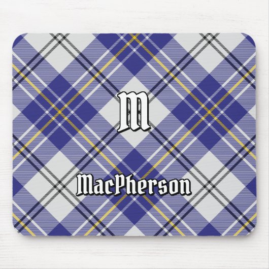 Clan MacPherson Blauw Jurk Tartan Muismat (Voorkant)