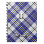Clan MacPherson Blauw Jurk Tartan Notitieboek (Voorkant)
