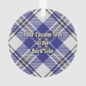 Clan MacPherson Blauw Jurk Tartan Ornament (achterkant)