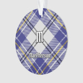 Clan MacPherson Blauw Jurk Tartan Ornament (voorkant)