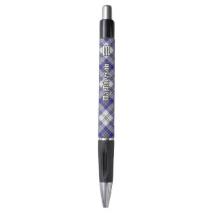 Clan MacPherson Blauw Jurk Tartan Pen