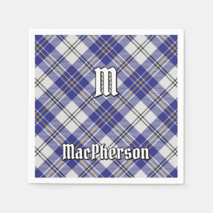 Clan MacPherson Blauw Jurk Tartan Servetten