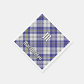 Clan MacPherson Blauw Jurk Tartan Servetten (Hoek)
