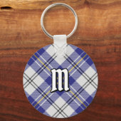 Clan MacPherson Blauw Jurk Tartan Sleutelhanger (Voorkant)