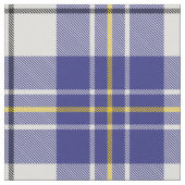 Clan MacPherson Blauw Jurk Tartan Stof (Close Up)
