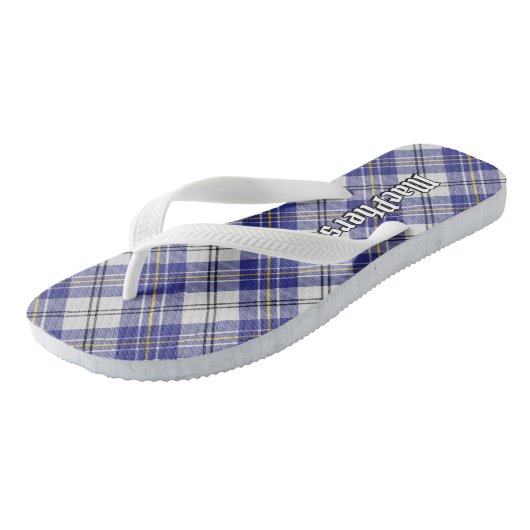 Clan MacPherson Blauw Jurk Tartan Teenslippers (Schuin)