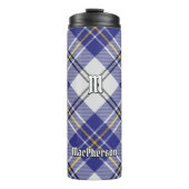 Clan MacPherson Blauw Jurk Tartan Thermische Tumbl Thermosbeker (Voorkant)