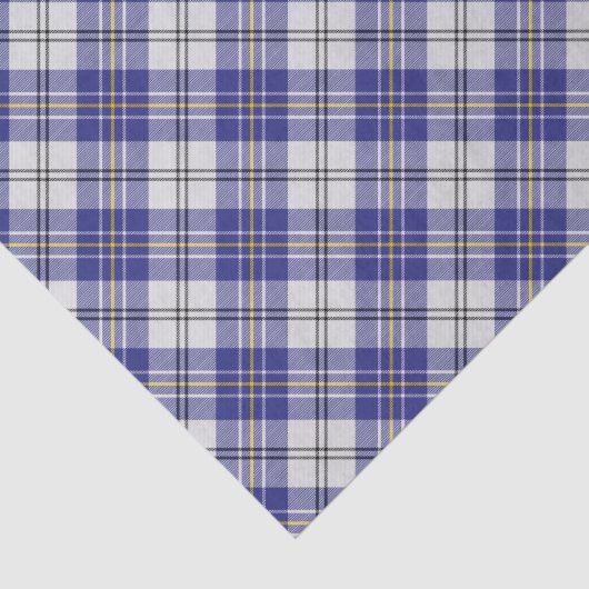 Clan MacPherson Blauw Jurk Tartan Tissue Papier (Detail)