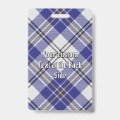 Clan MacPherson Blauwe Jurk Tartan Badge (Achterkant)