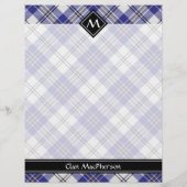 Clan MacPherson Blauwe Jurk Tartan Flyer (Achterkant)